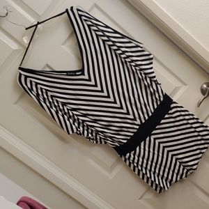 Black and white tunic